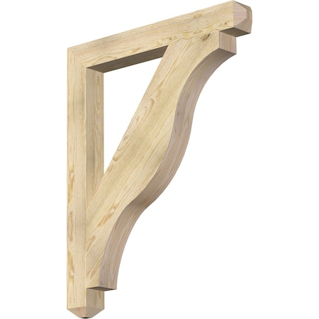 Ekena Millwork Funston Craftsman Rough Sawn Bracket, Douglas Fir, 4"W x 34"D x 42"H BKT04X34X42FST04RDF